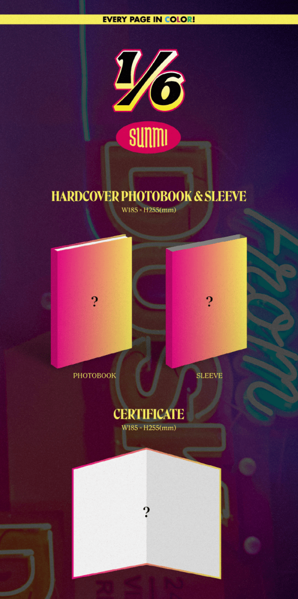 SUNMI - ONE SIXTH 1/6 (3rd Mini Album) – K-STAR