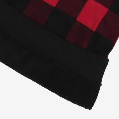 [FILA X BTS] Check Boa Sweatshirt Dark Red