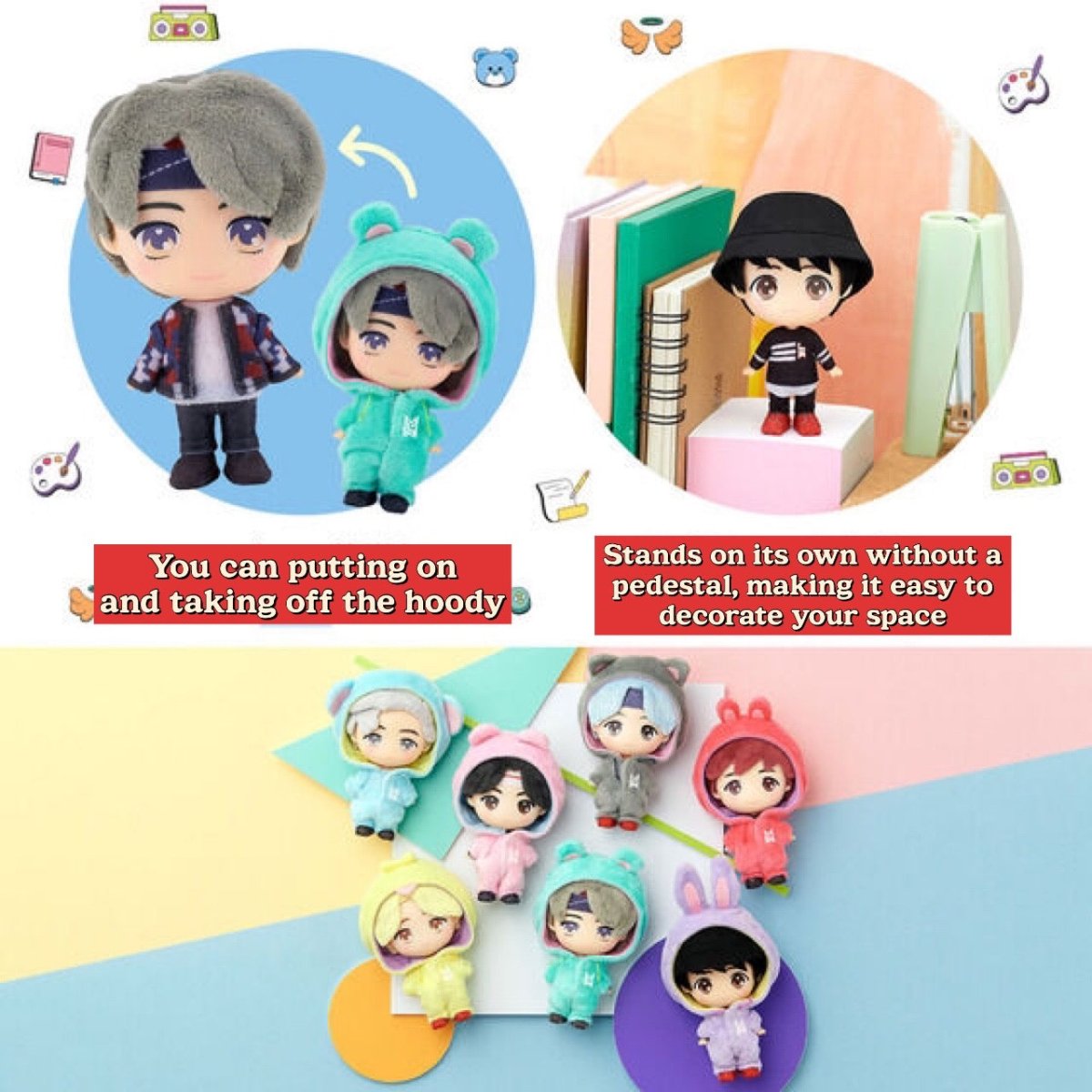 [TinyTAN JAPAN] TinyTAN Official HOODIE-FiGU! - K-STAR