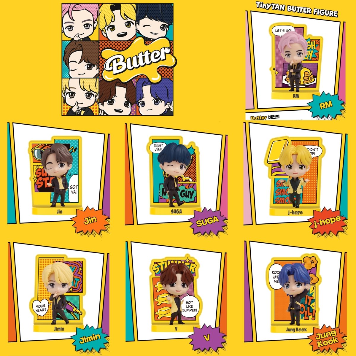 TinyTAN Official Butter Mini Figure - K-STAR