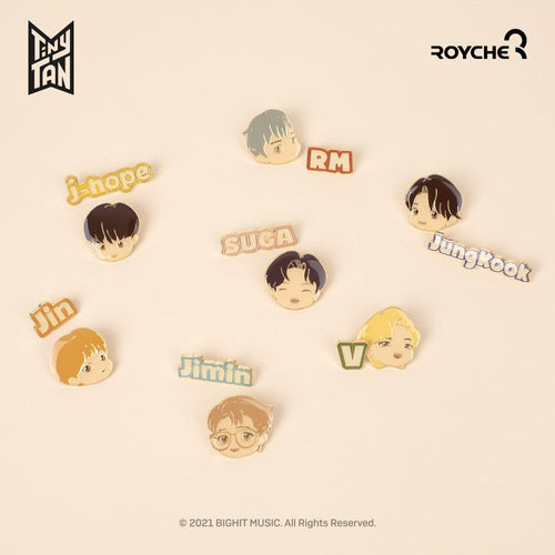 TinyTAN Official Dynamite Metal Pin Badge - K-STAR