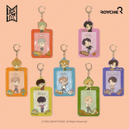 TinyTAN Official Dynamite Photocard Case Key Holder - K-STAR