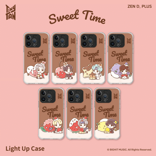 TinyTAN Official SWEET TIME Light up Phone Case (iPhone and Galaxy) - K-STAR