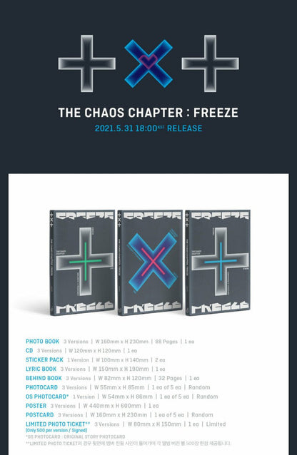TOMORROW X TOGETHER TXT - CHAOS CHAPTER : FREEZE (You can choose ver) - K-STAR