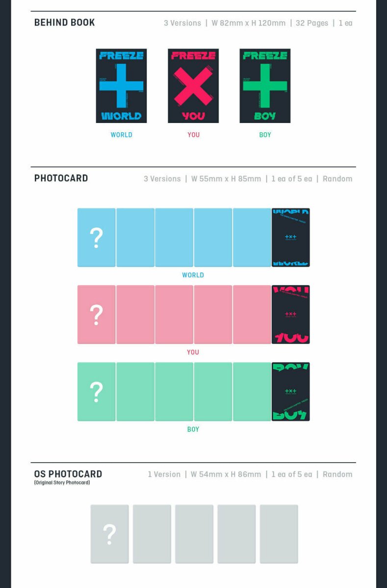 TOMORROW X TOGETHER TXT - CHAOS CHAPTER : FREEZE (You can choose ver) - K-STAR