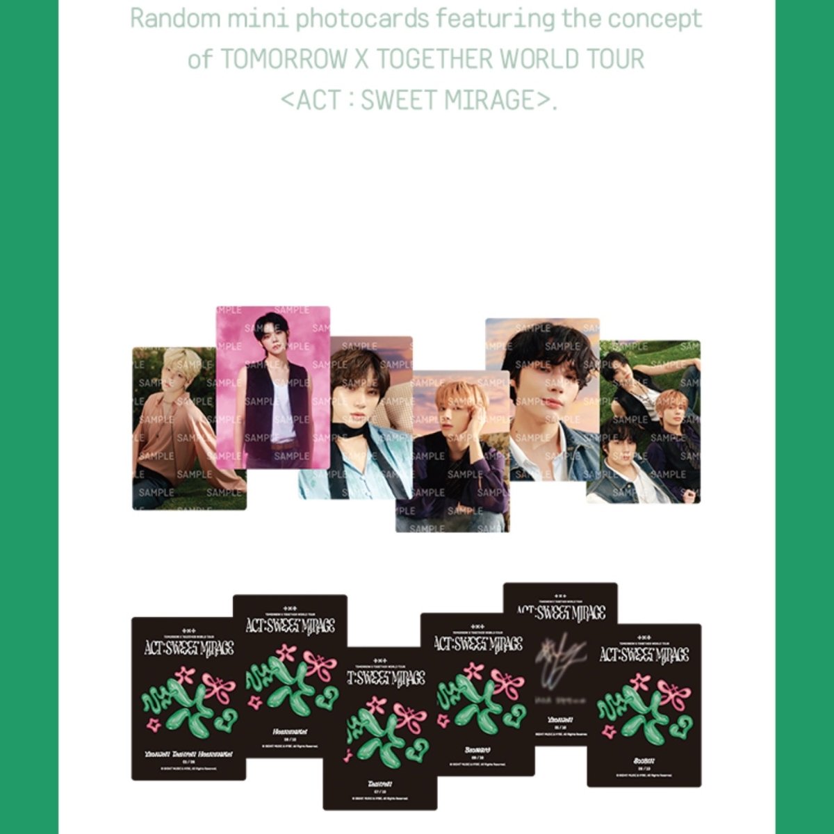 TOMORROW X TOGETHER TXT World Tour [ ACT : SWEET MIRAGE ] Mini Photo Card - K-STAR
