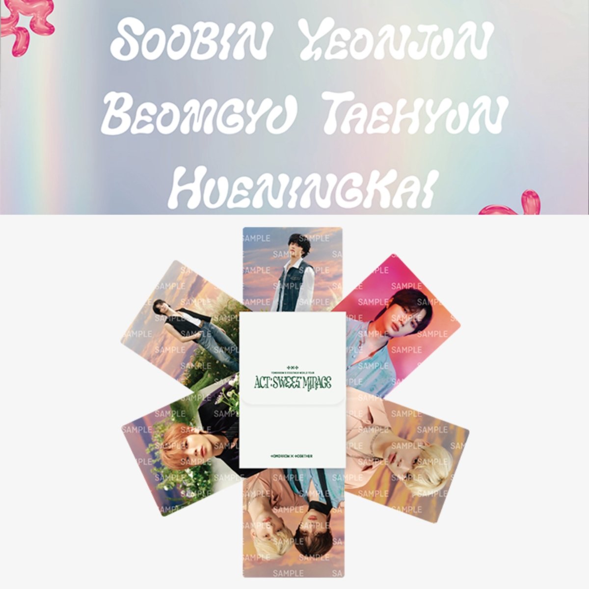 TOMORROW X TOGETHER TXT World Tour [ ACT : SWEET MIRAGE ] Mini Photo Card - K-STAR
