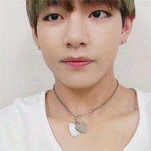 Taehyung & Jimin Style Hearts Necklace
