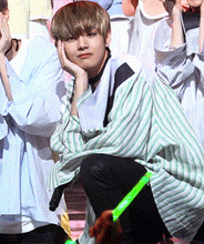 Taehyung's Style Striped Long Sleeve Shirt