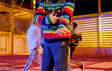 J-Hope's Style Colorful Sweater
