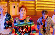 J-Hope's Style Colorful Sweater