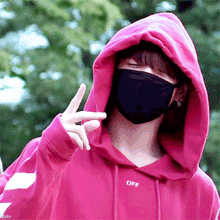 Jungkook's Style Red Hoodie