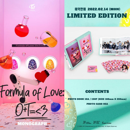 TWICE Monograph Formula Of Love Photobook : O+T=<3 - K-STAR