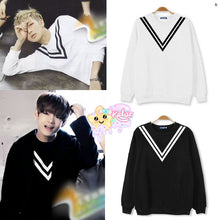 RM & Taehyung Style V Neck Sweater