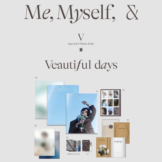 V - Special 8 Photo Folio Me, Myself, and V - Veautiful Days (1st Preoder) - K-STAR