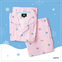[LINE X BT21] Check Pajama Set