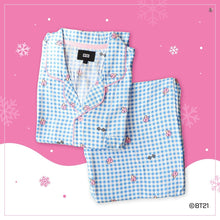 [LINE X BT21] Check Pajama Set