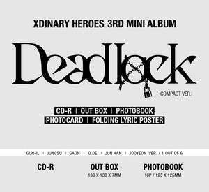 XDINARY HEROES - Deadlock 3rd Mini Album ( Compact Edition / You Can Choose Ver. ) - K-STAR