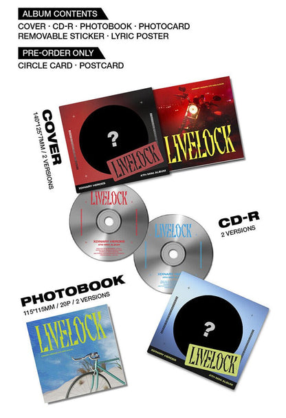 XDINARY HEROES - Livelock 4th Mini Album Digipack Version - K-STAR