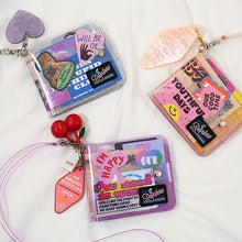 Transparent Jelly Glitter Card Holder