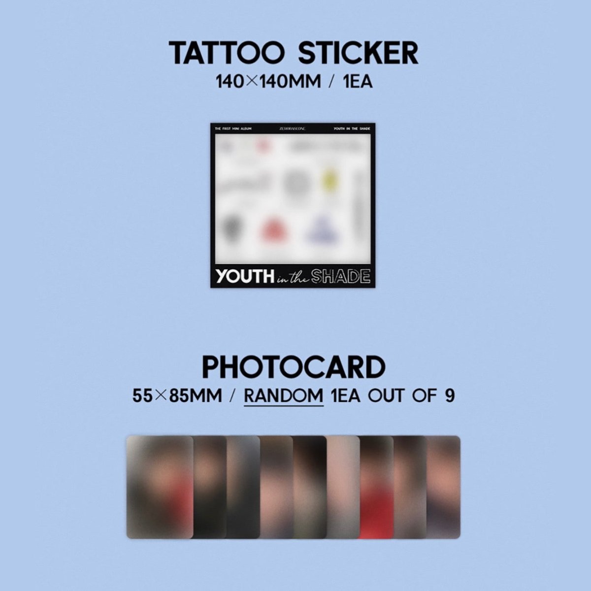 ZEROBASEONE ZB1 - Youth In The Shade 1st Mini Album Digipack Version - K-STAR